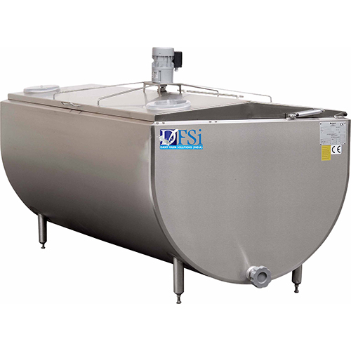 Horizontal Shape Bulk Milk Cooler Industrial