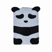Nonwoven Felt Panda Laptop Sleeve - Color: Black & White