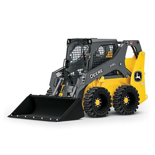 Yellow & Gray 318G Skid Steer Loaders