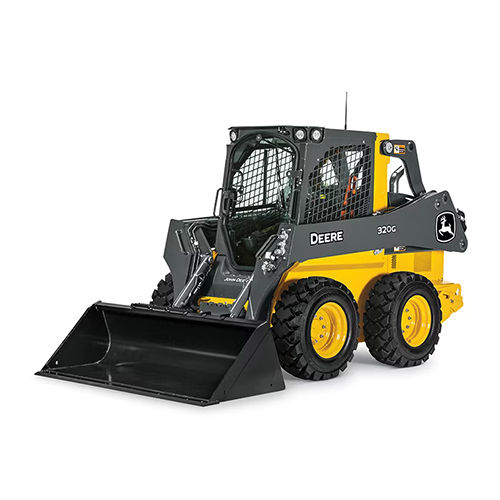 Yellow & Gray 320G Skid Steer Loaders