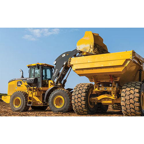 Yellow & Gray Mid-Size Wheel Loaders