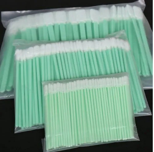 Lens cleaning swab