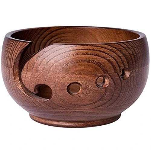 WOODEN YARN BOWL