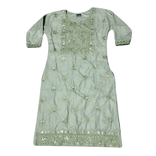 Ladies Straight Kurti With Pants