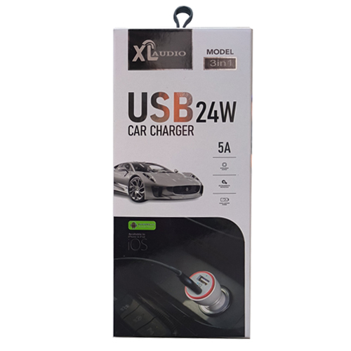 24 Watt USB Car Charger