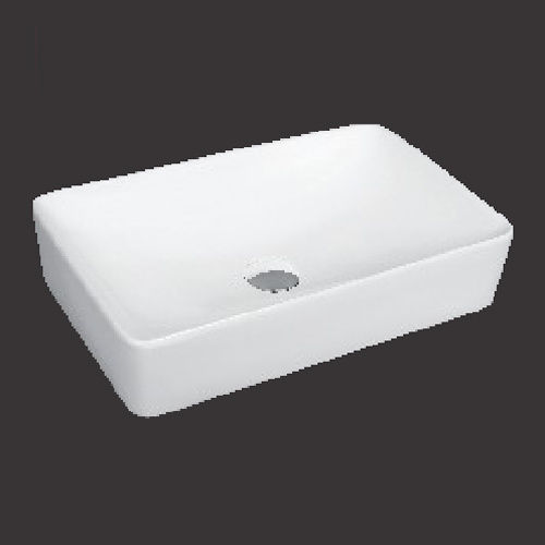 White Bronze Thin Rim Table Top Basin