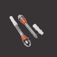 Rack Bolt Set - Stainless Steel, Various Sizes Available, White Color - One-Piece Structure, Polished Finish, Corrosion Resistant, Easy Installation