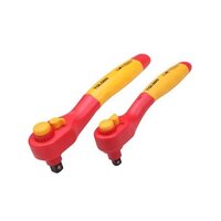 Insulated Reversible Ratchet Wrench Vde 1000v - Size 200mm, 250mm | Vde Insulation Up To 1000v, Quick Locking Mechanism, Reversible Direction