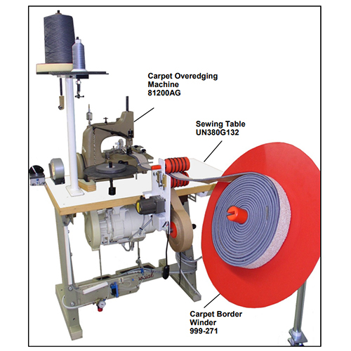 Carpet Border Edging Machine - Color: White