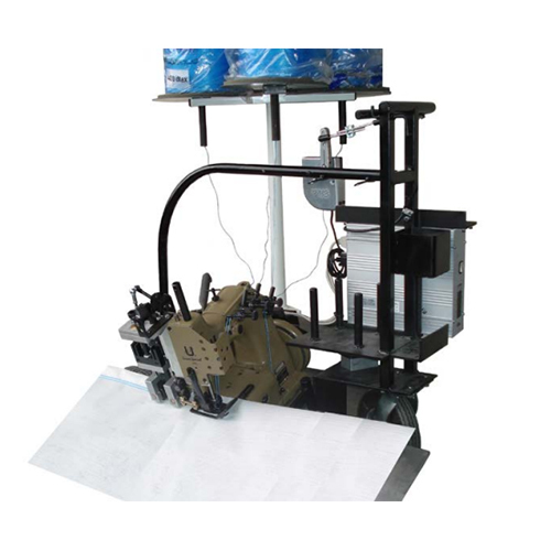 Two needle independent rows double locked stitch machine