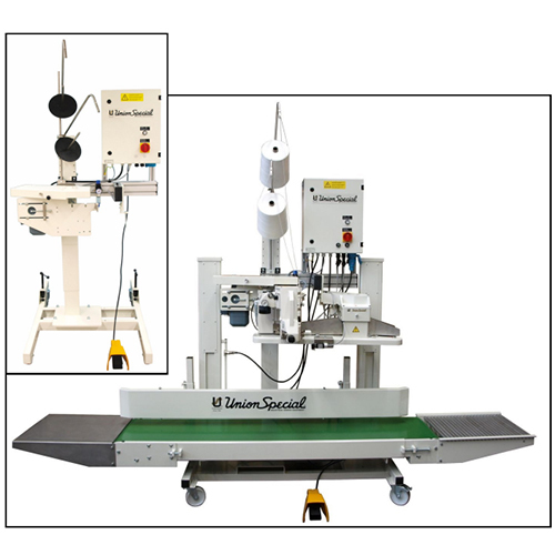 Square Bag Closing Units with Belt-type Conveyor