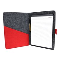 Oon Felt Conference Folder - Color: Shadow Dark Grey And Red