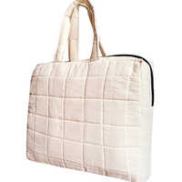 Cotton Quilted Bag - 100% Bio-Degradable Cotton Customized Size Various Colors Available - Zip Closure Lightweight & Machine-Washable