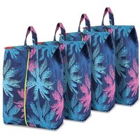 President Shoe Bag - Nylon Fabric, 39 X 24 X 10 Cm, Tropical Color | Versatile For Storing Shoes, Sandals, Slippers For Men, Women & Kids, Zipper Top Design