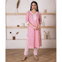 Washable Ladies Pink Kurti