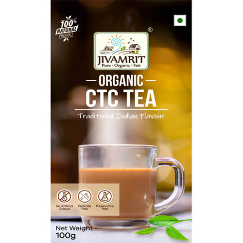 100Gm Organic Ctc Tea Alcohol Content (%): Nil