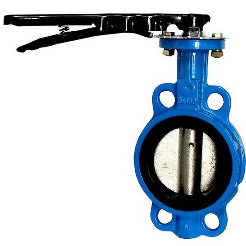 Wafer Type Butterfly Valve - Color: Blue