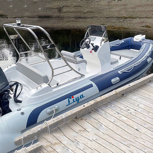 Liya 5.8m semi rigid hull inflatable boat yacht rib with outboard motor