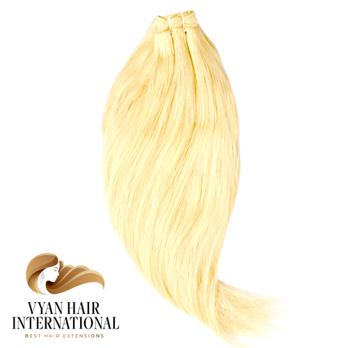 613 Blonde Straight Hair Virgin Cuticle Aligned Brazilian Human Hairs Bundles