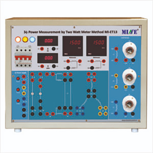 3 Phase Power Measurement by Two Watt Meter Method Trainer (MI-ET13)