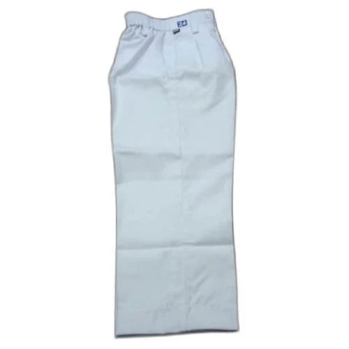 Washable School White Cotton Pant