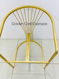 Voguish Sofa Chair Frame IN iron With Goden Powder Coated finish