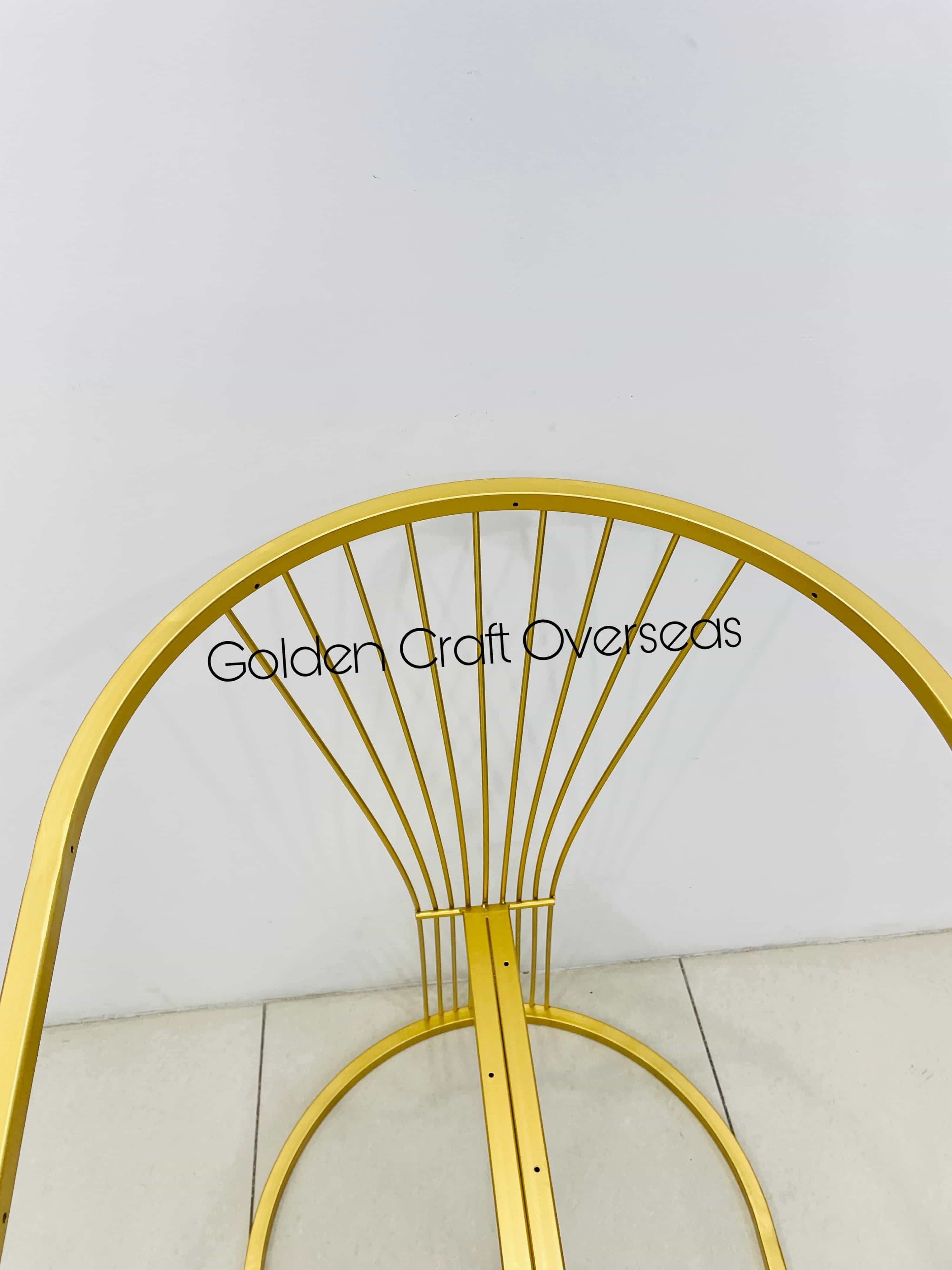 Voguish Sofa Chair Frame IN iron With Goden Powder Coated finish