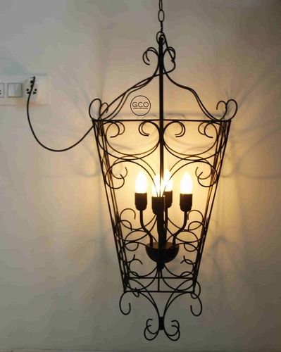 Traditional Looking Chandelier in matte black powder coated finish