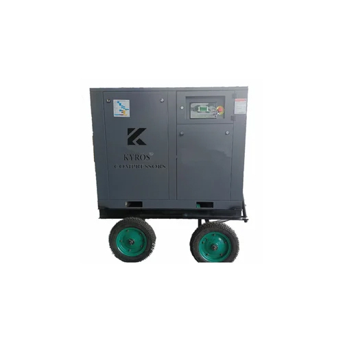 Trolly Mounted Screw Air Compressor
