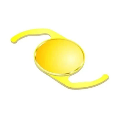 Yellow Aspheric Foldable Intraocular Lenses