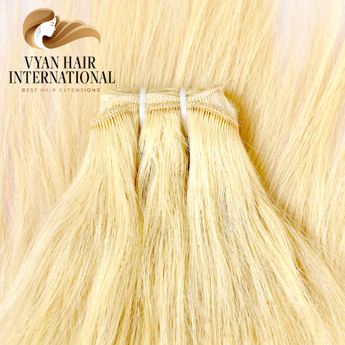 Raw Indian One Donor Cuticles Aligned 613 Blonde Unprocessed Temple Hair Wholesaler Supplier