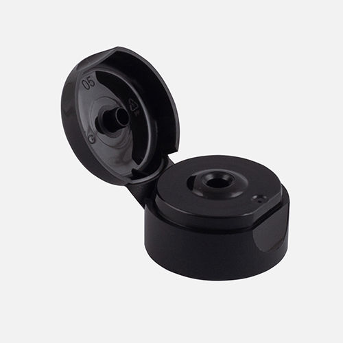 35 Mm Black Snap On Center Hole Flip Top Cap Hardness: Rigid