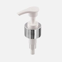 White Regular Lotion Pump With Screw Lock