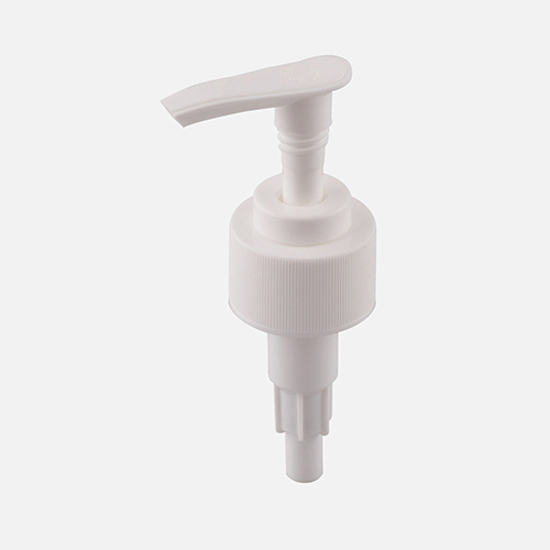 White Lotion Pump With Screw Lock Closure