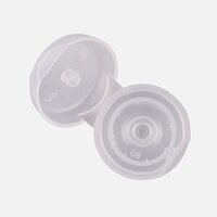 40 MM Natural Snap On Center Hole Flip Top Cap