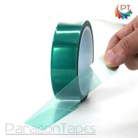 Heat Resistant PET Backing Powder Coating Green Polyester Tape