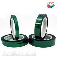 Heat Resistant PET Backing Powder Coating Green Polyester Tape