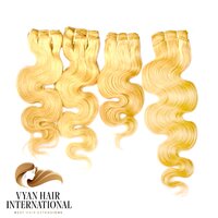 Russian Blonde 613 Virgin Hair Bundles Body Wave Style Long Size Available