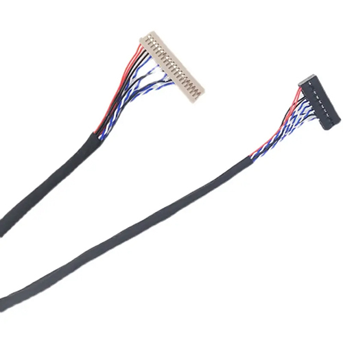 25cm Extended LVDS Cable - New Solid Quality | Black Industrial Use Multiple Sizes Available