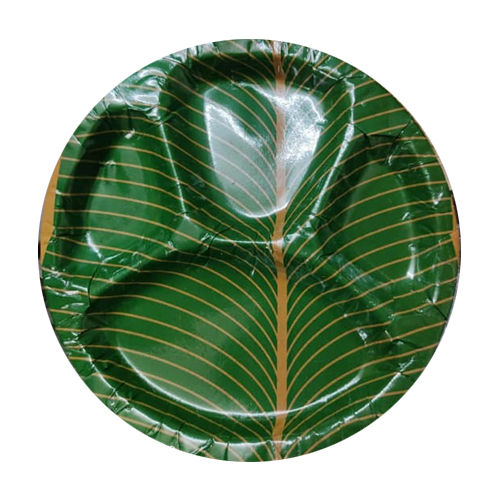 Leaf Printed Paper Plate