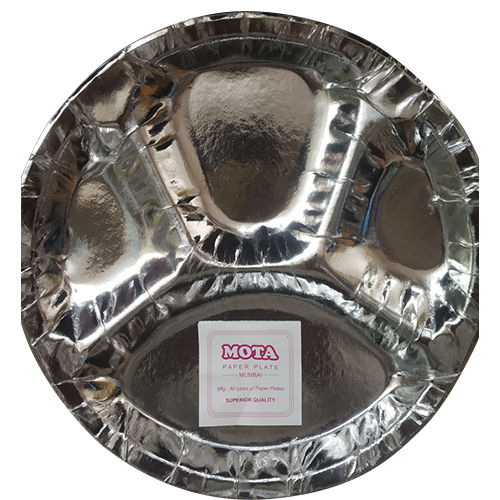 Silver Four Container Paper Plate