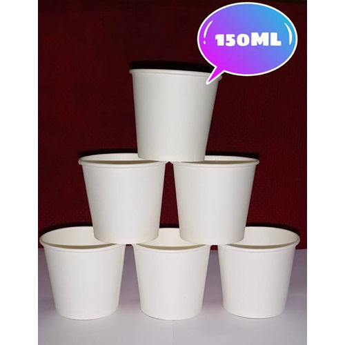 White 150Ml Paper Glass