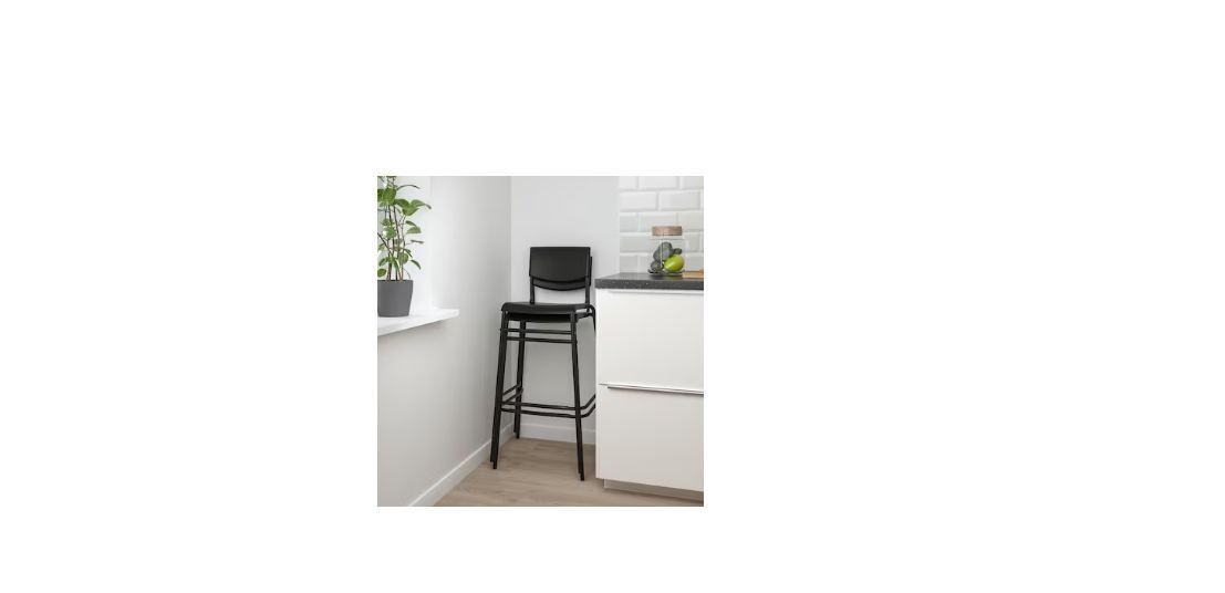 Bar stool with backrest