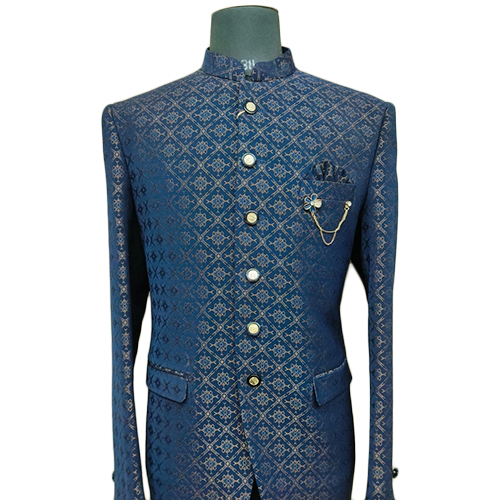 Mens Check Jodhpuri Suit