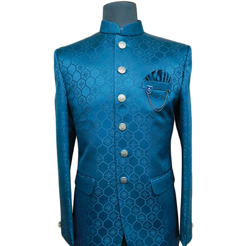 Mens Blue Jodhpuri Suit