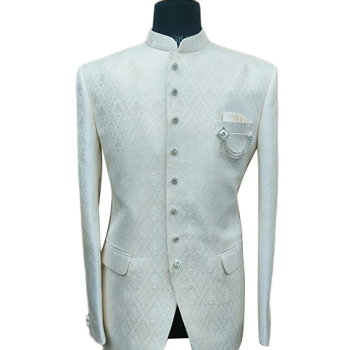 Mens White Jodhpuri Suit
