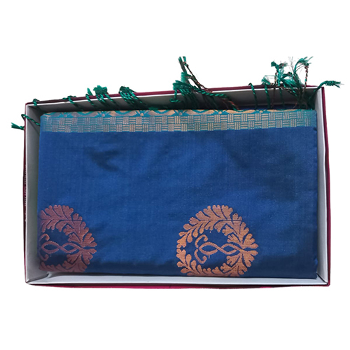 Ladies Blue Kanchipuram Silk Sarees