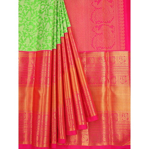 Different Available Ladies Fancy Kanchipuram Silk Saree