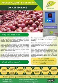 Onion Storage and Preservation with Aeolus Ozone