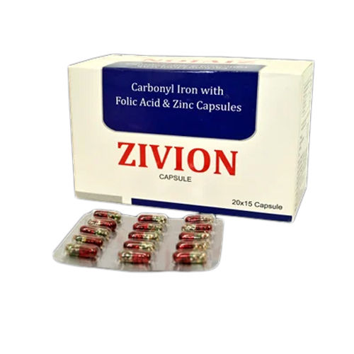 Carbonyl Iron With Folic Acid And Zinc Capsules General Medicines